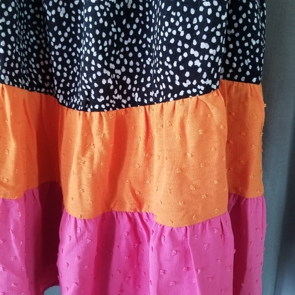 Oddi | Color Block Flutter Dress - Picture 4 of 9